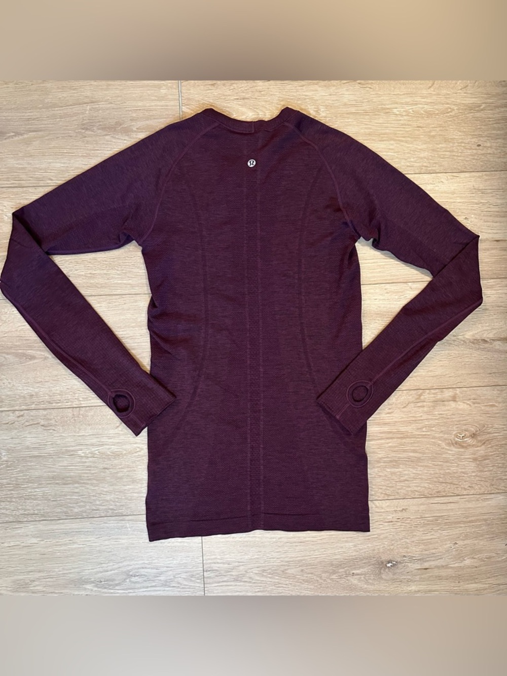 Lululemon- Swiftly Tech Long Sleeve in Heathered Dashing Purple Sz 6 - Picture 2 of 8